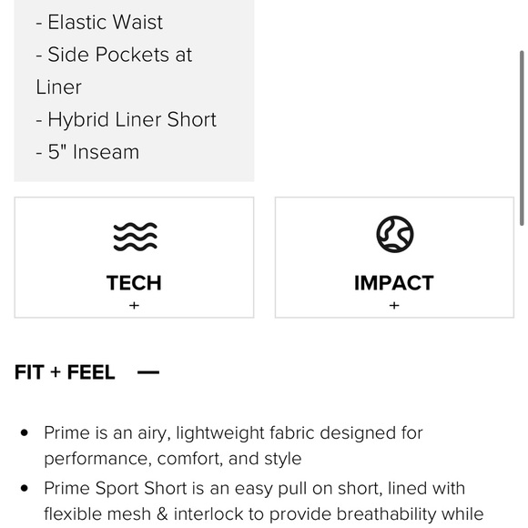 Vitality prime sport shorts 5” - Picture 4 of 9